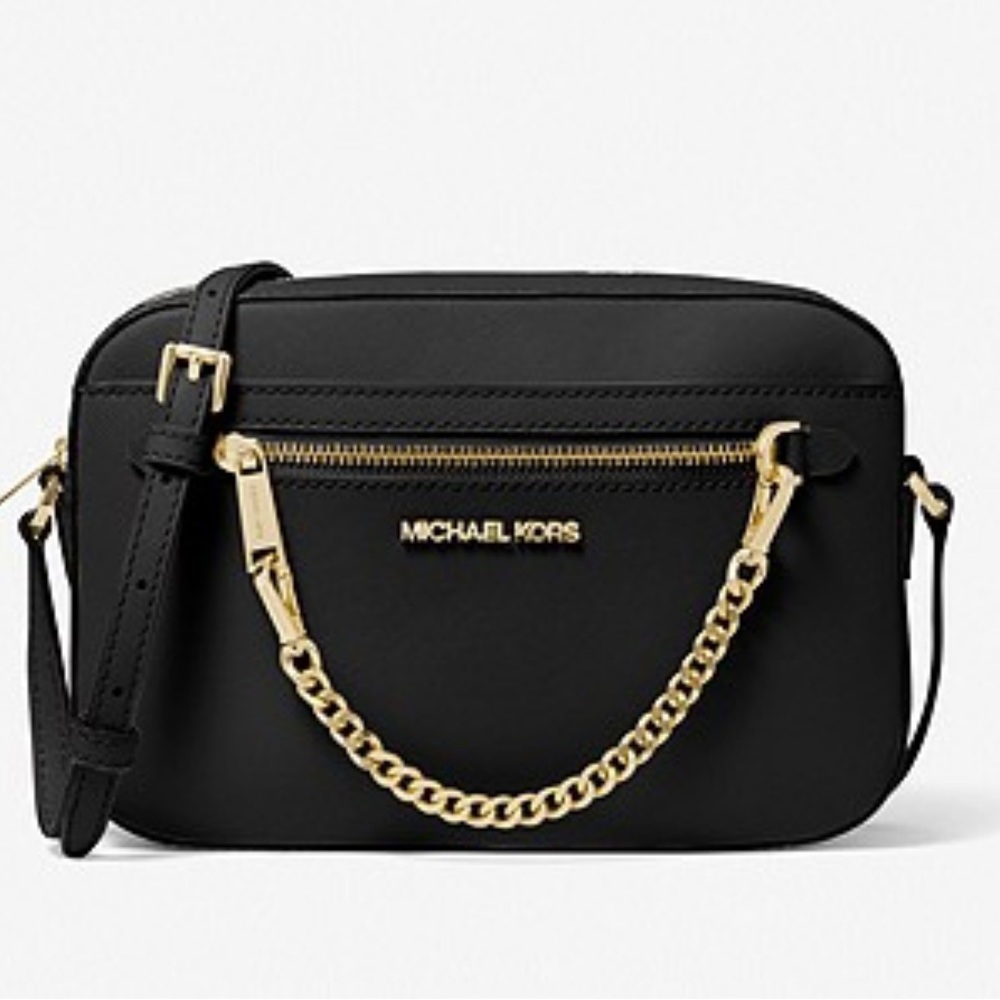 MICHAEL MICHAEL KORS Jet Set Large Saffiano Leather Crossbody Bag